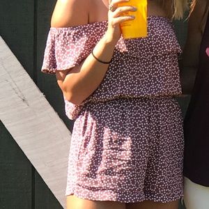 Express off the shoulder romper